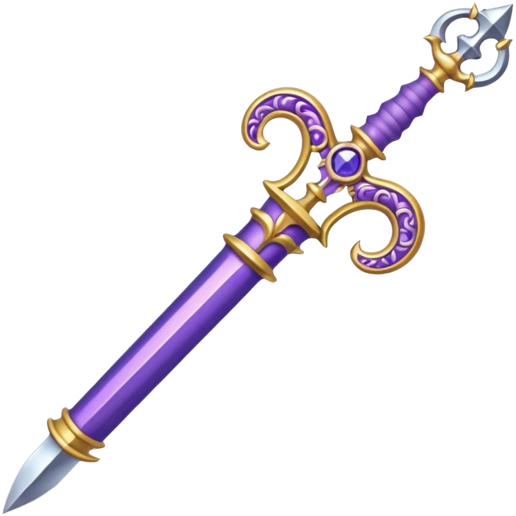 Pretty purple classy weapon emoji
