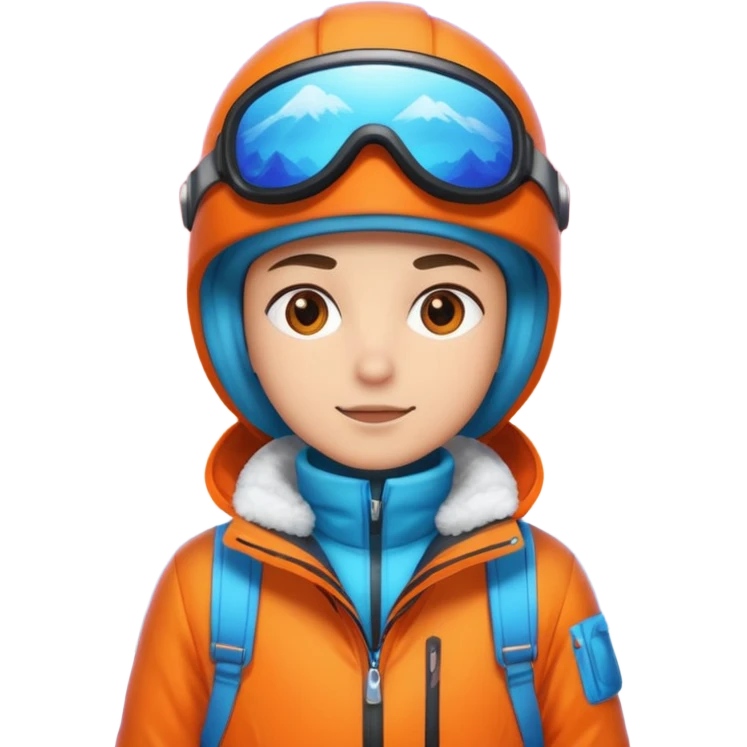skies,colorful, Snow Gear,negative: character. emoji