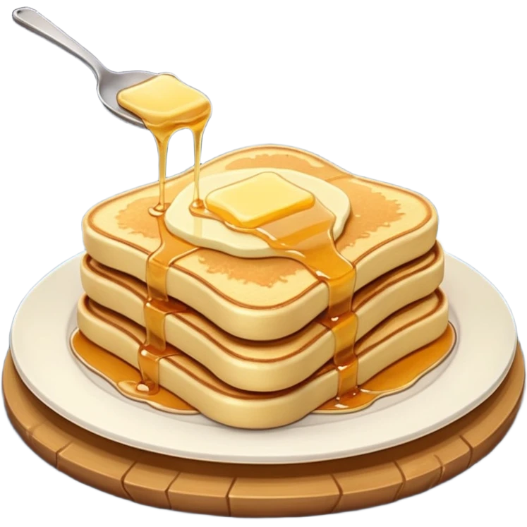 a pancake on toast in the space emoji
