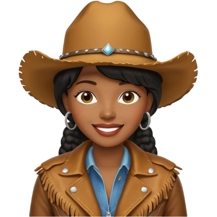 covboy black woman emoji