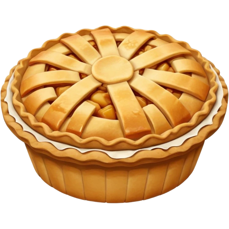 Apple pie in sleeve emoji