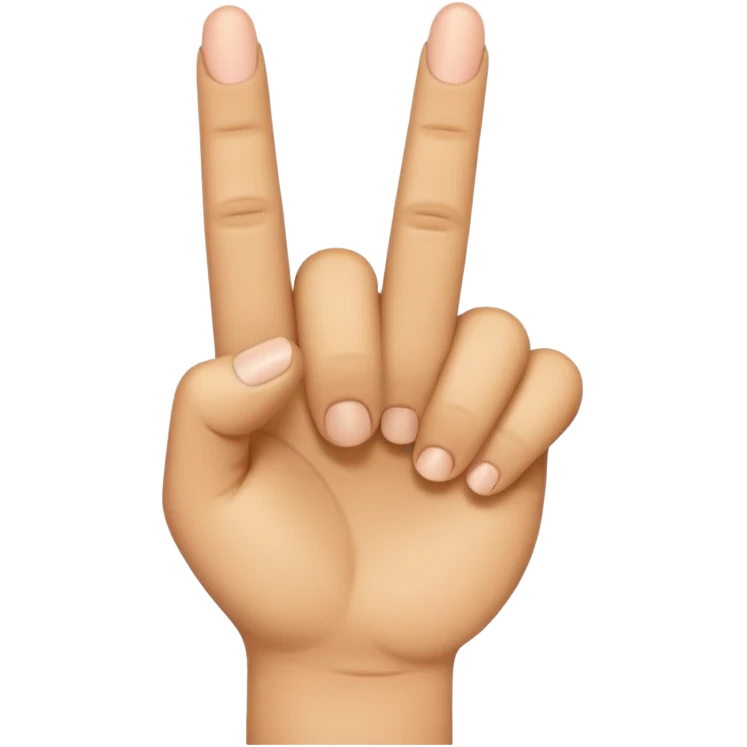 middle finger emoji but the middle finger is stubby and short emoji