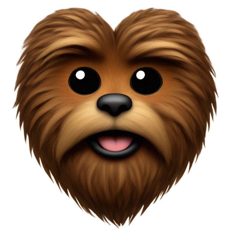 Chewbacca heart emoji