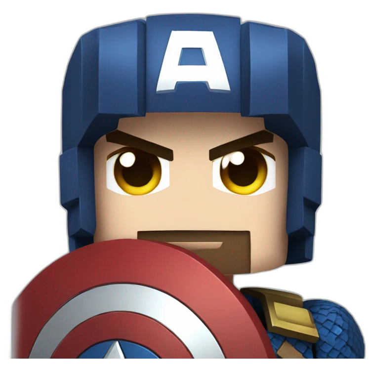 Minecraft Captain America emoji