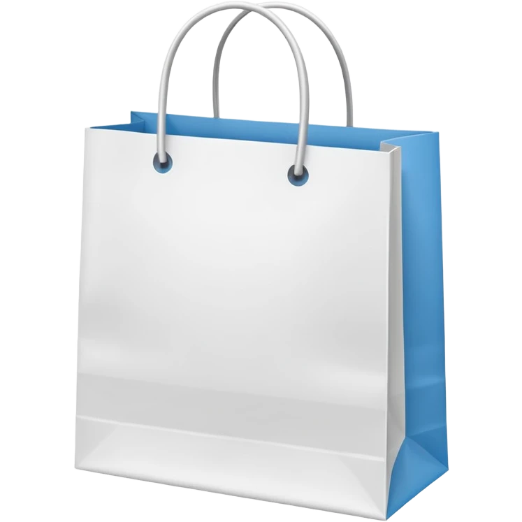 white shopping bag without face!  emoji