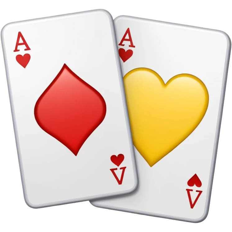 one red card one yellow card emoji