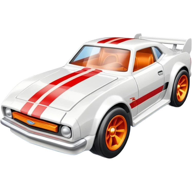 Машинка HotWheels белого цвета в классической упаковке HotWheels. emoji