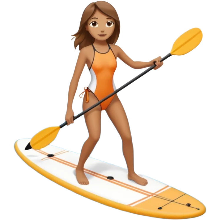 Paddleboarding girld emoji