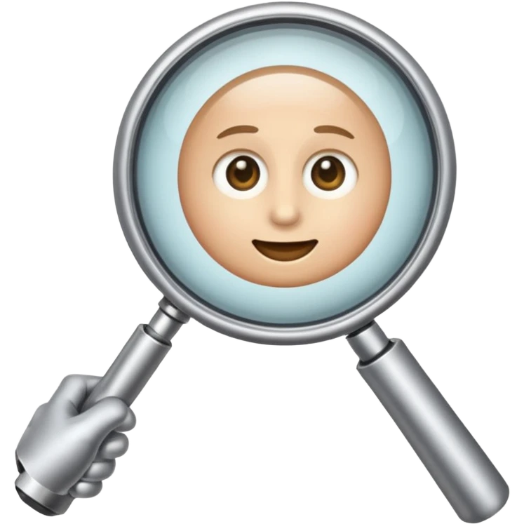 magnification glass arm emoji