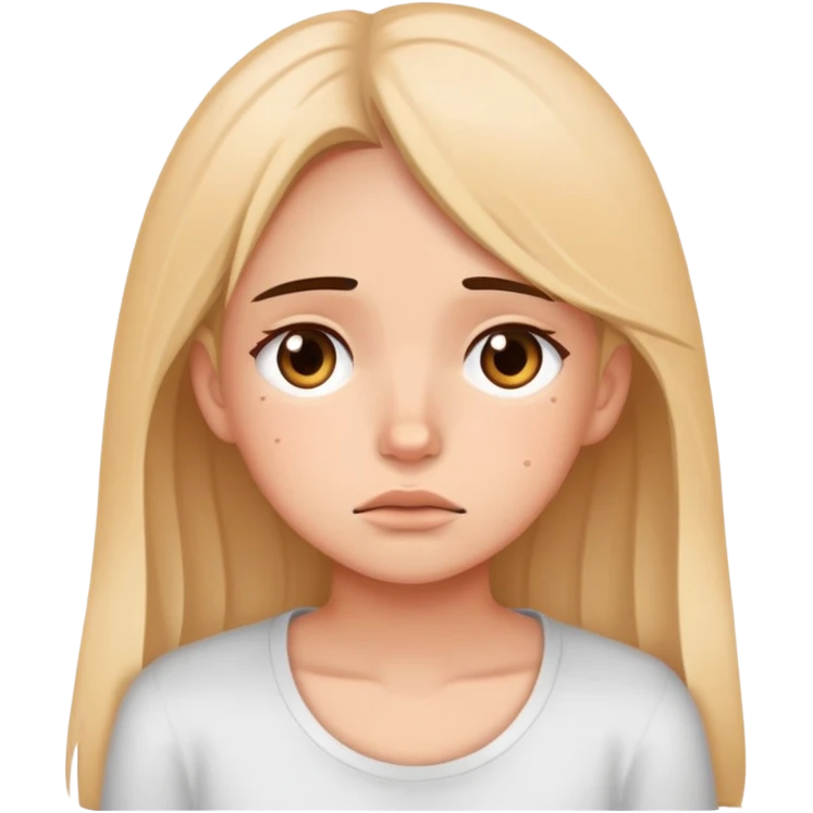 Я уставшая девушка с надписью отстань  emoji