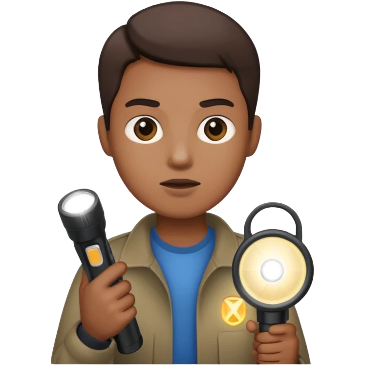 😗🤲🔦 emoji