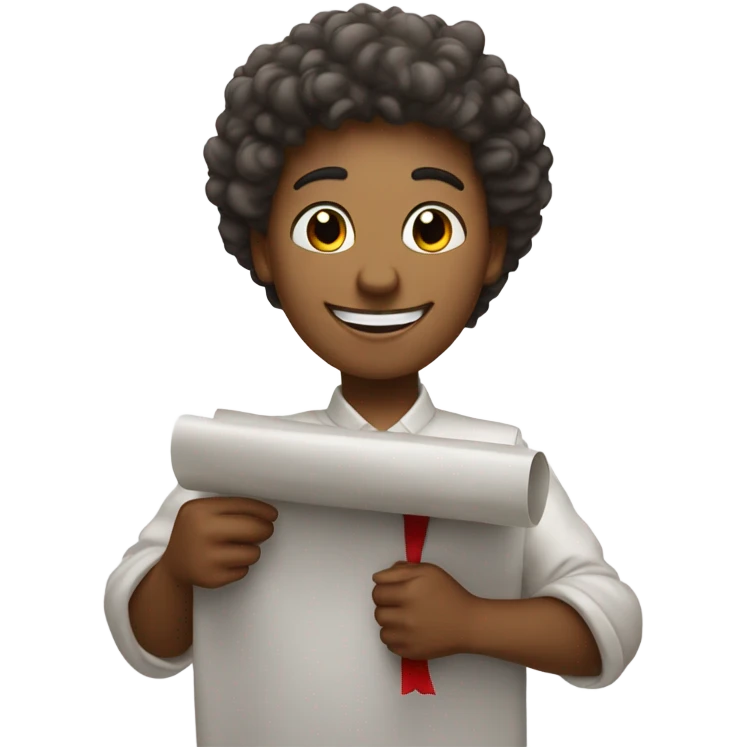 I did it student emoji