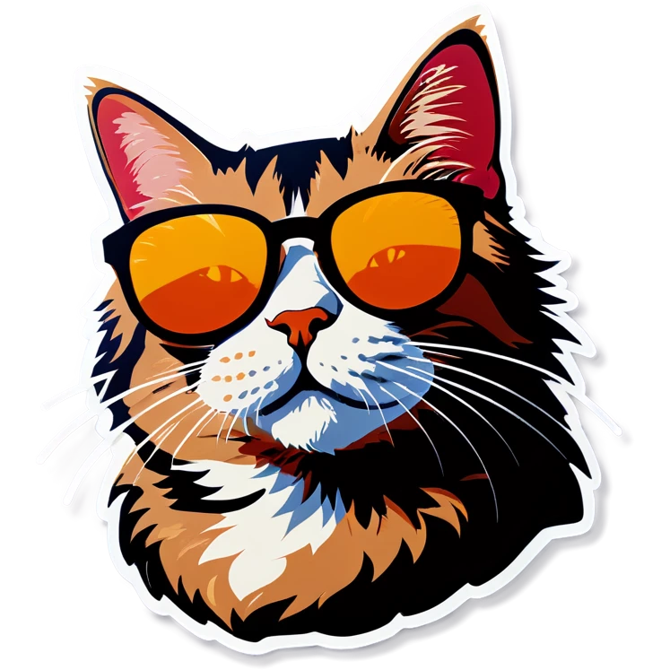 Cat with sunglasses emoji