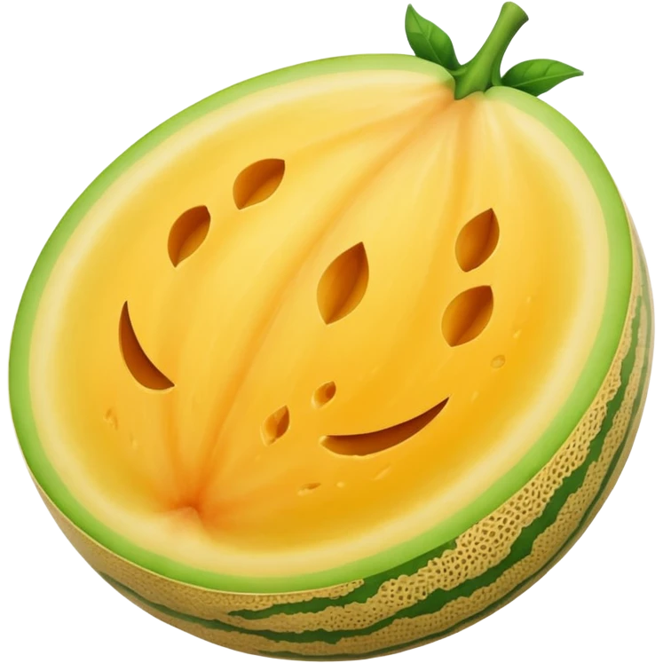 yellow melon as a whole emoji
