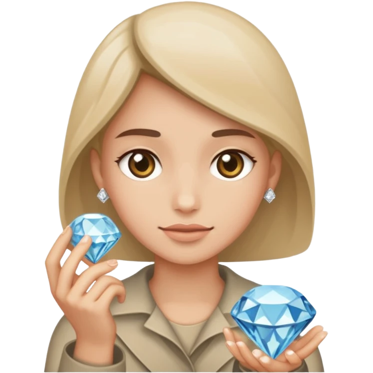 placer of mined diamonds emoji
