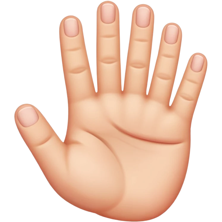 there should only be five fingers emoji
