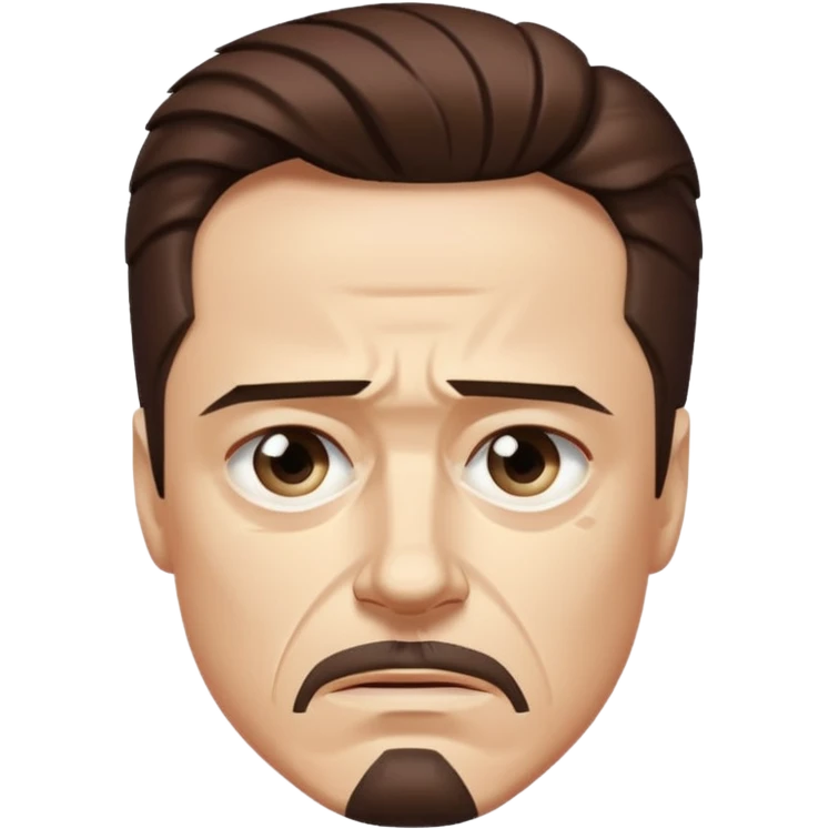 unhappy tony stark emoji
