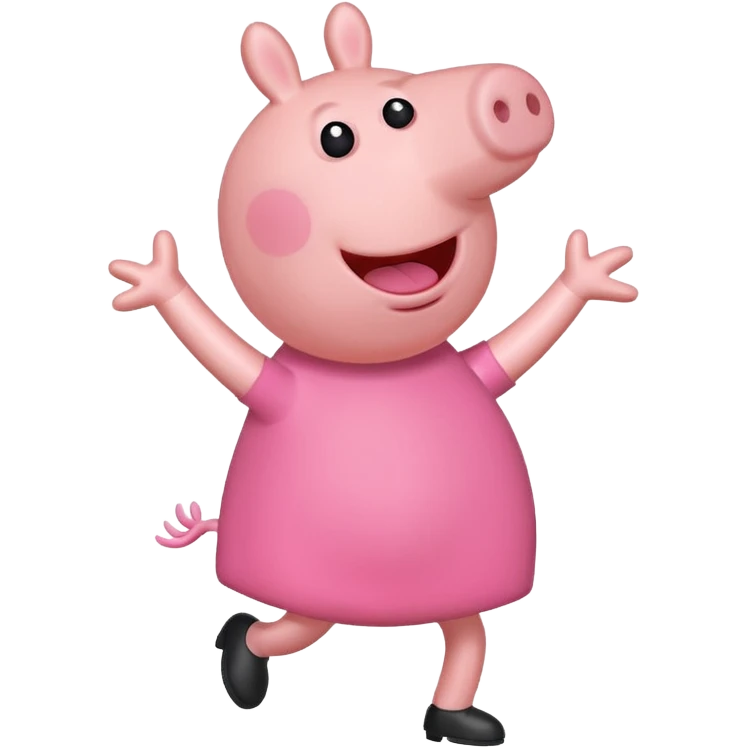 Peppa pig doing the griddy emoji