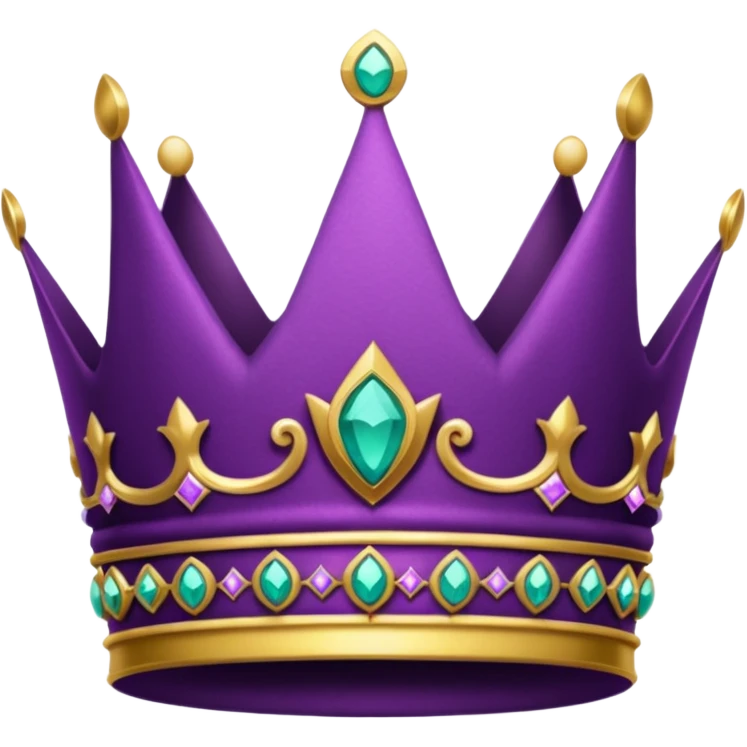 Coroa roxa emoji