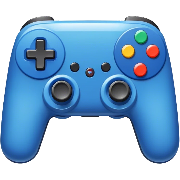 Pixelated Game Controller 🎮🟦 emoji