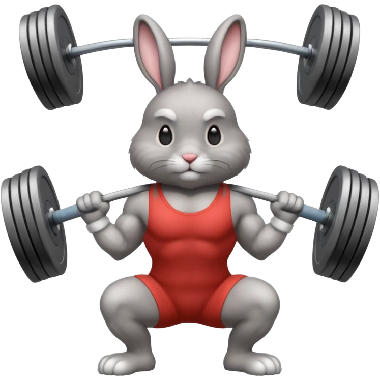  weightlifting rabbit emoji