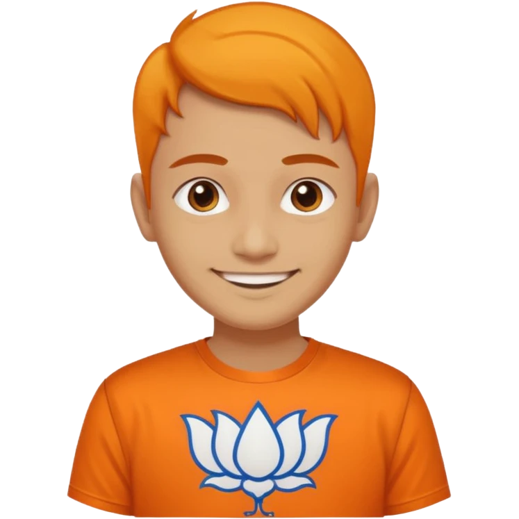 Politics name with bjp flag emoji