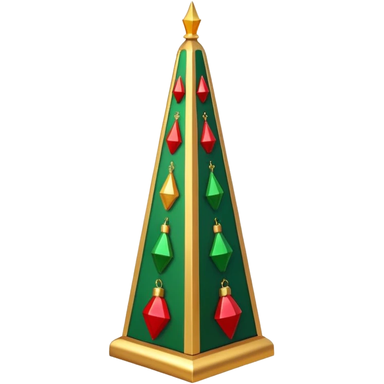 Christmas obelisk emoji