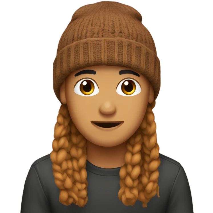 brown beanie hat emoji