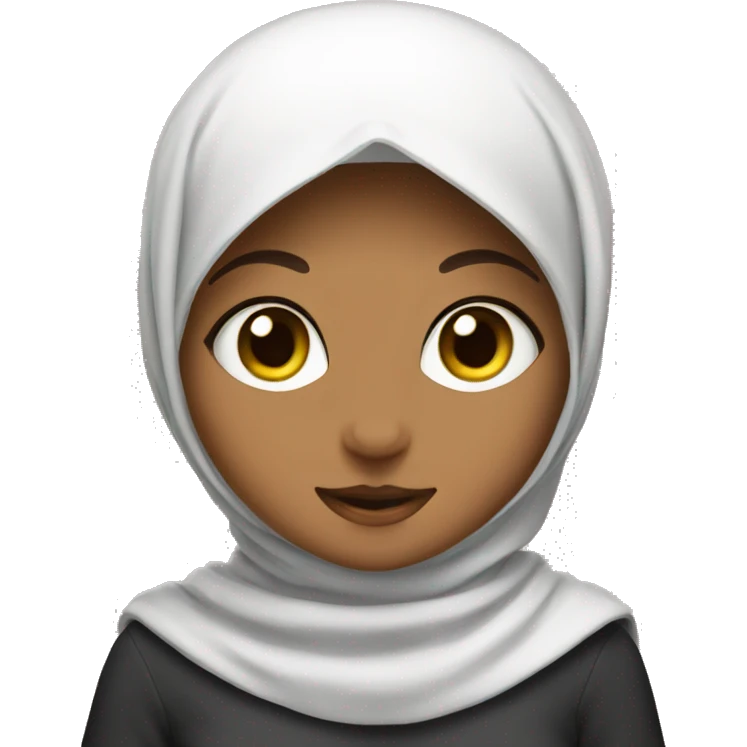 A kitten in a hijab emoji
