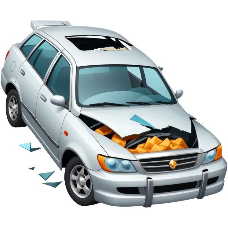 Car crash emoji
