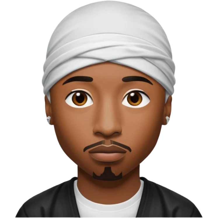 2Pac only face and durage emoji
