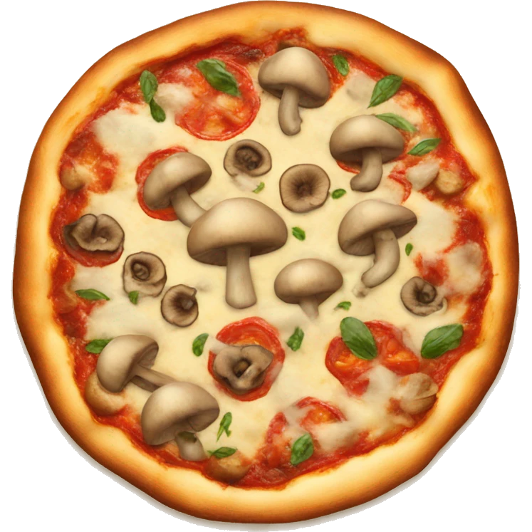 Mushroom pizza emoji