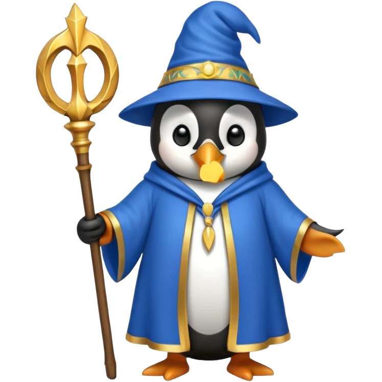 Penguin Wizard emoji