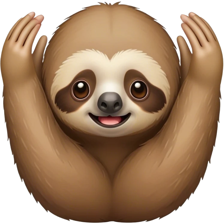 sloth with shock face with hands on face emoji