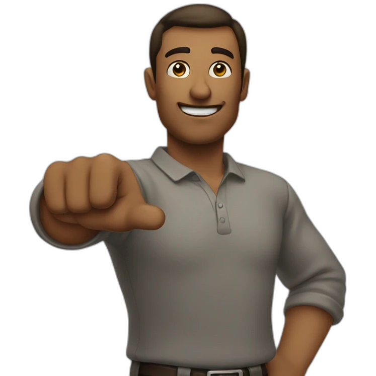 man pointing at you  emoji