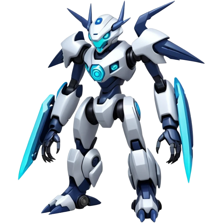 Futuristic Modern Fakémon-Digimon-hybrid Full Body emoji