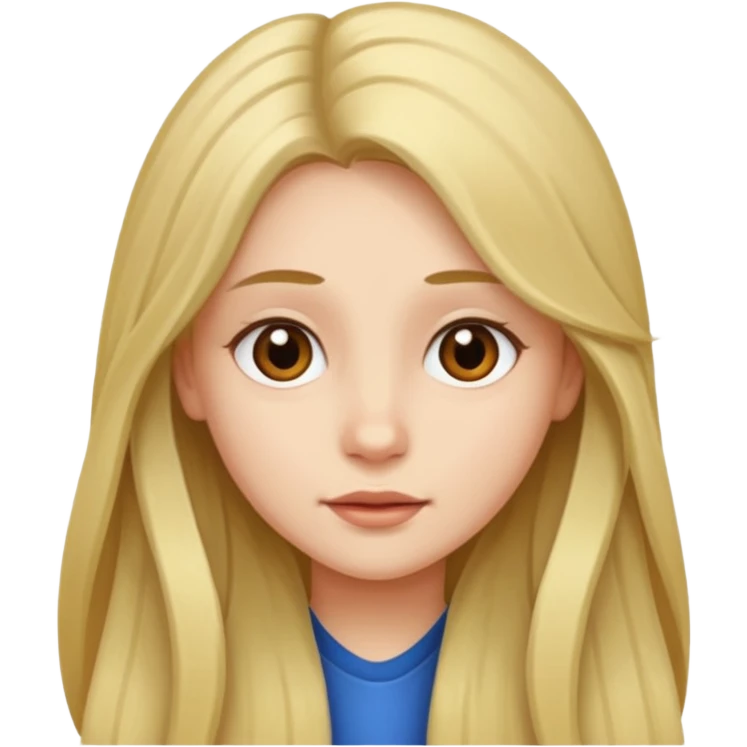 Make it a girl wil long hair like this and look like this  emoji
