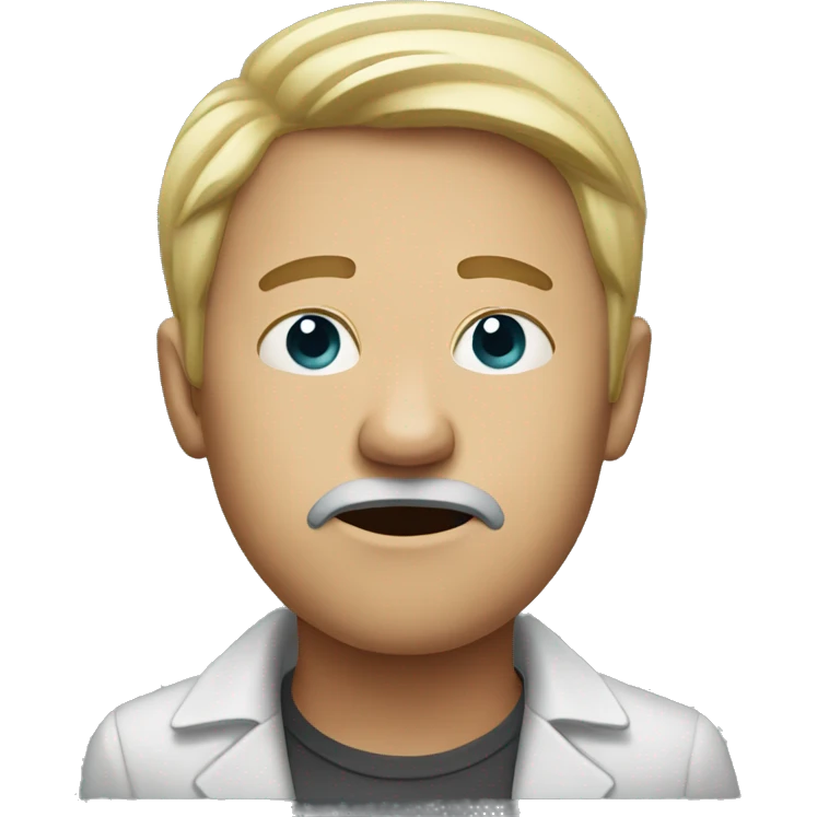 man with nosebleed emoji