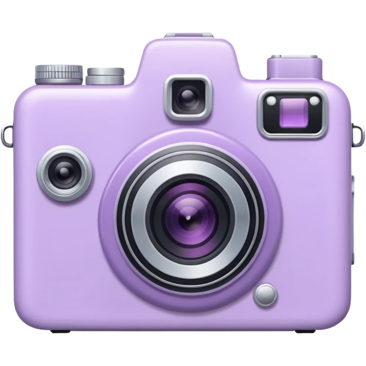 Aesthetic camera pastel purple emoji