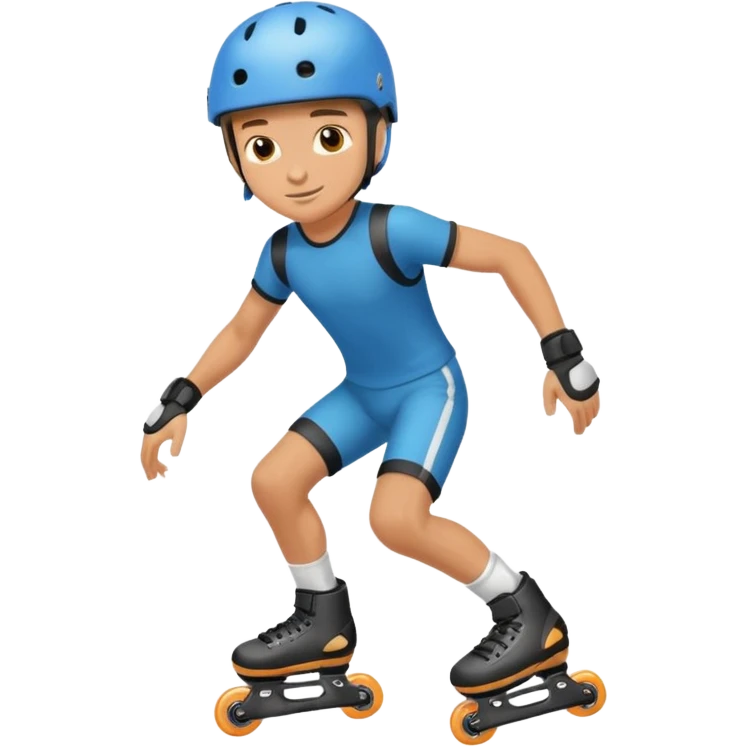 Roller blading boy emoji