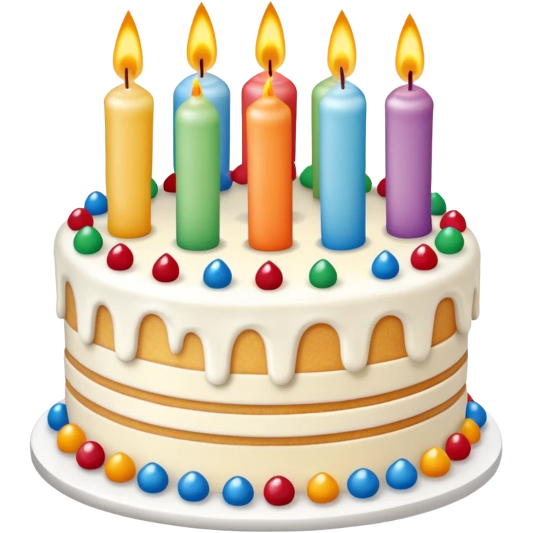 tarta de cumpleaños emoji