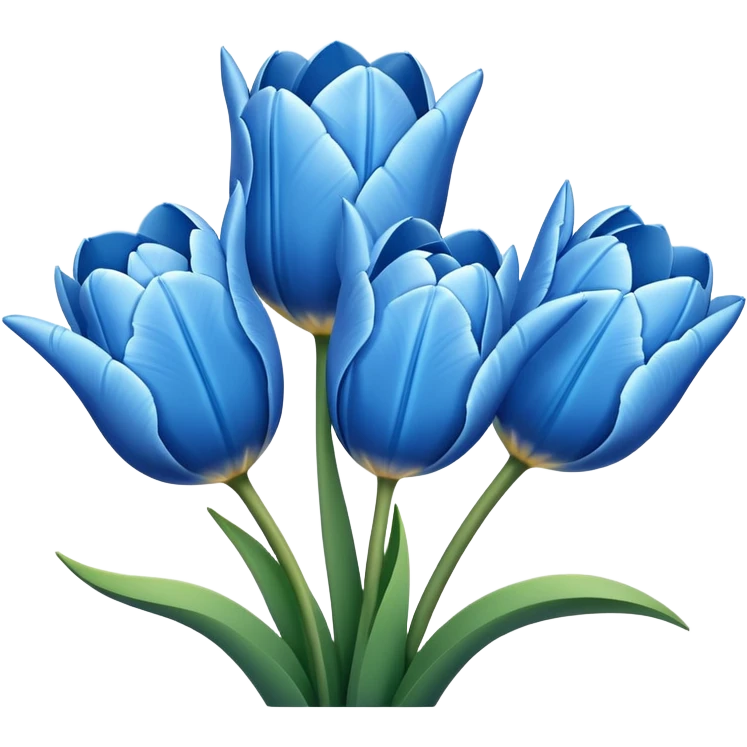 Tulips blue  emoji