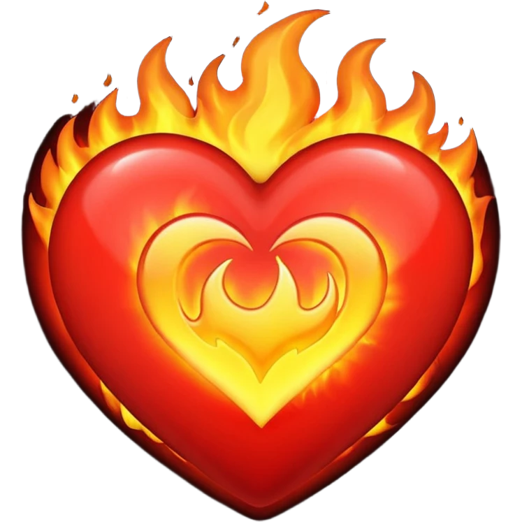 Fiery Heart emoji
