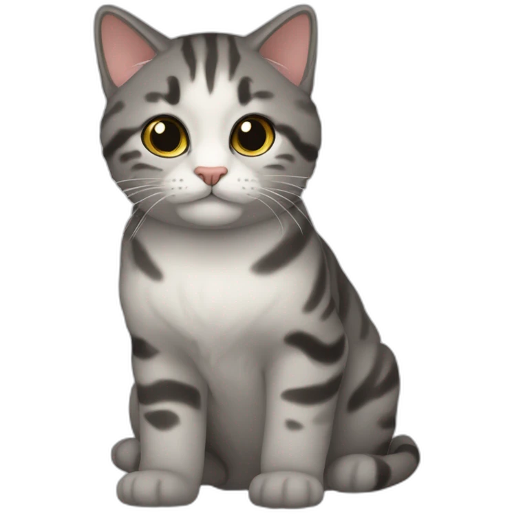 Кошка с воздушным шариком emoji