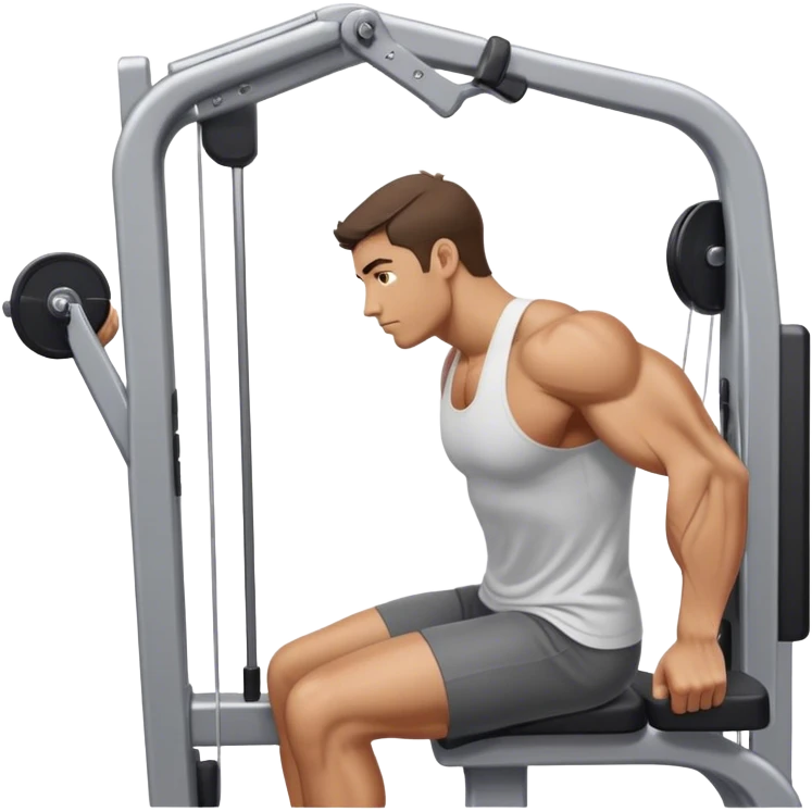 side-view man cable-machine tricep-pushdown emoji