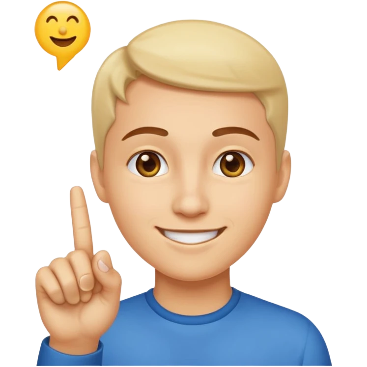 A classic emoji nose, no face, with a pointer finger touching the tip of it, combine these two 👆🏼👃🏼 emoji