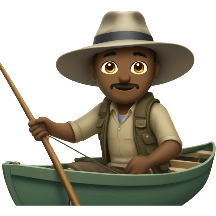 Man on boat emoji