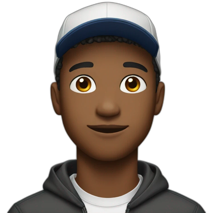 A 22 year old man wearing a cap emoji