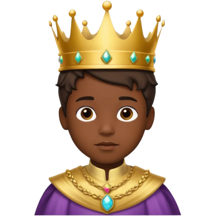 Child prince dark emoji