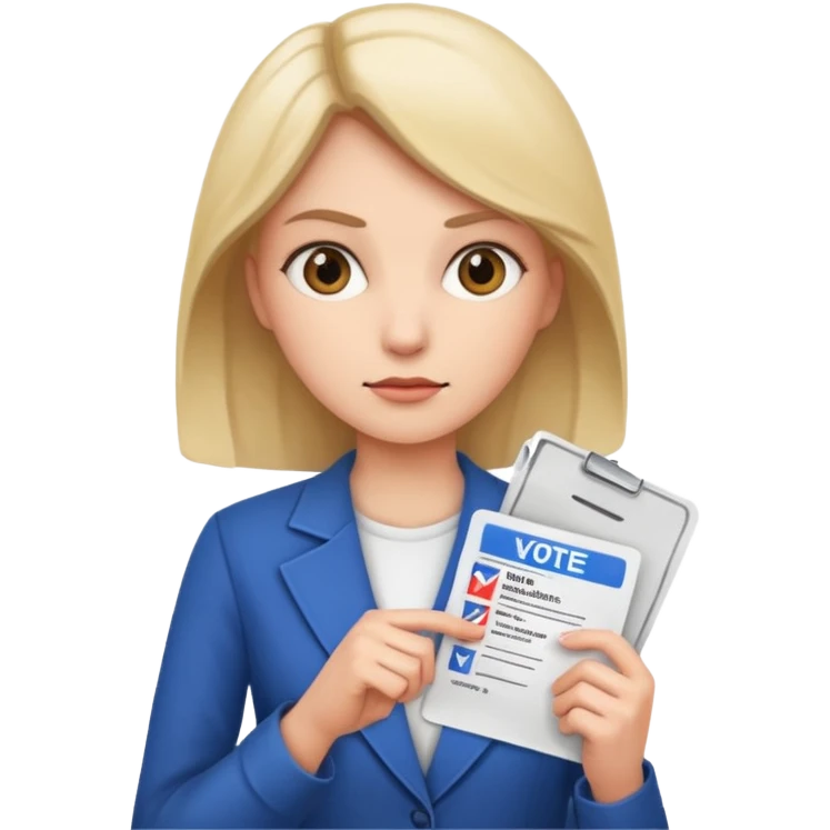 woman voting emoji